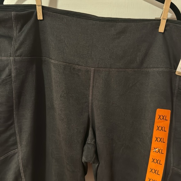 Mondetta NWT Ladies Brushed Jacquard Black Leggings Size XXL item # 1528281 - Picture 6 of 11